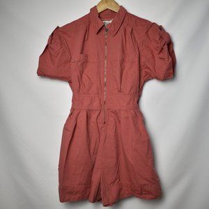 Holding Horses Utility Romper Short Sleeves Sz 0